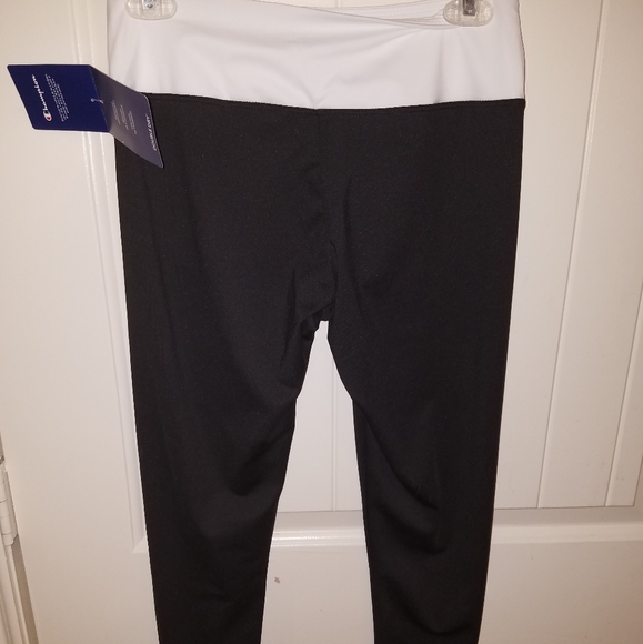 Champion Pants - CHAMPION black and white high waisted leggings